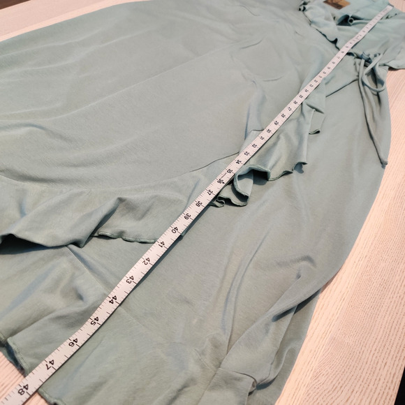 Peruvian Connection Julep Conservatory Dress Size XL Green Ruffle Soft Knit NWT - Picture 14 of 14